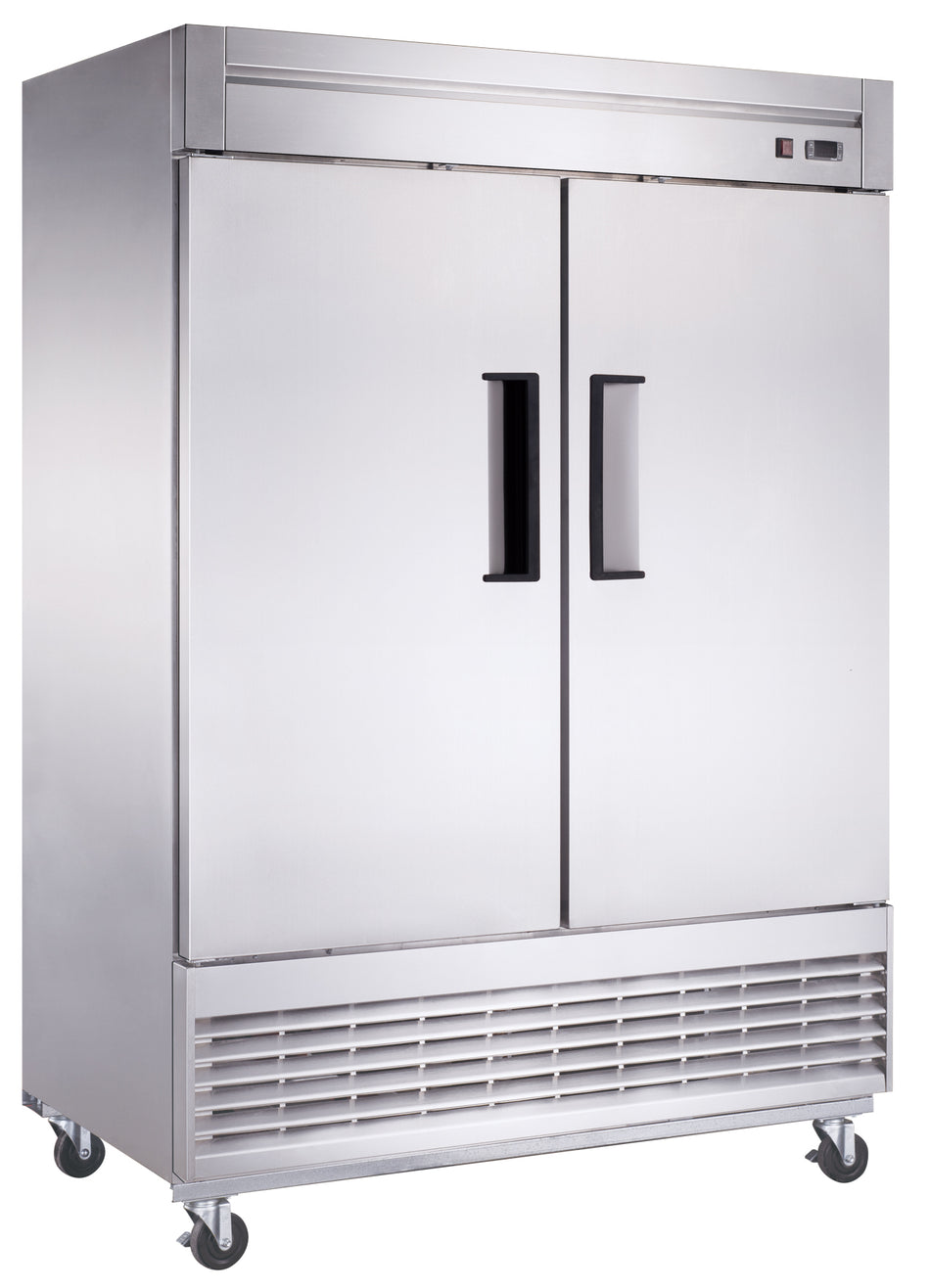 West Kitchen W56R 55"W Reach-In Refrigerator with 2 Solid Doors