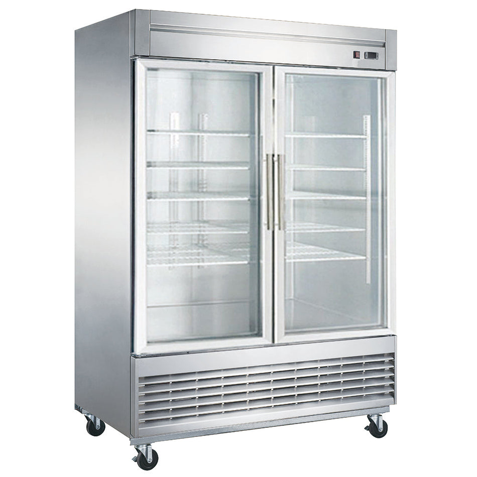 West Kitchen W56RG 55"W 2 Door Glass Reach-In Refrigerator
