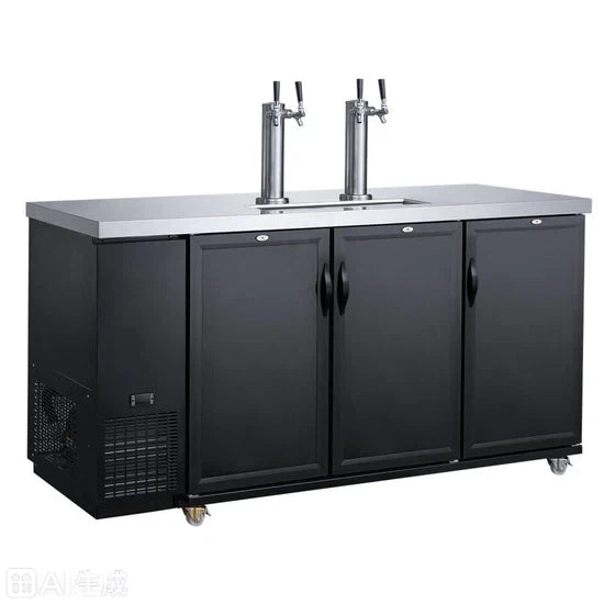 Dual Tap Kegerator Beer Dispenser 72 Inches - WKB72-M3