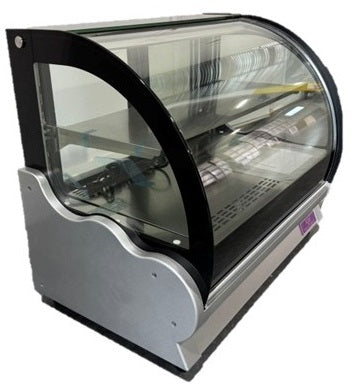 West Kitchen WTC-90 35"W Curved Glass Countertop Refrigerated Display Case