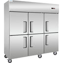 West Kitchen WSCD-660F 72" Reach-In Freezer with 6 Solid Half Doors