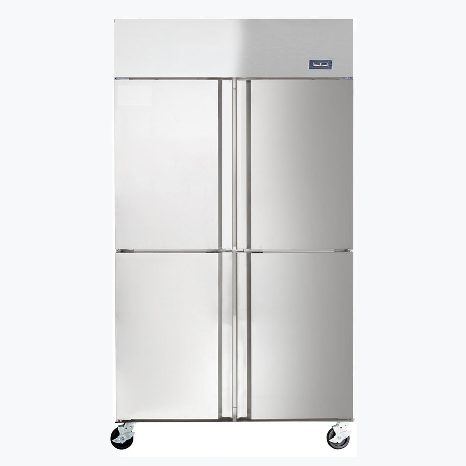 West Kitchen WSCD-880B 47" Dual Zone Reach-In Refrigerator and Freezer with 4 Solid Half Doors