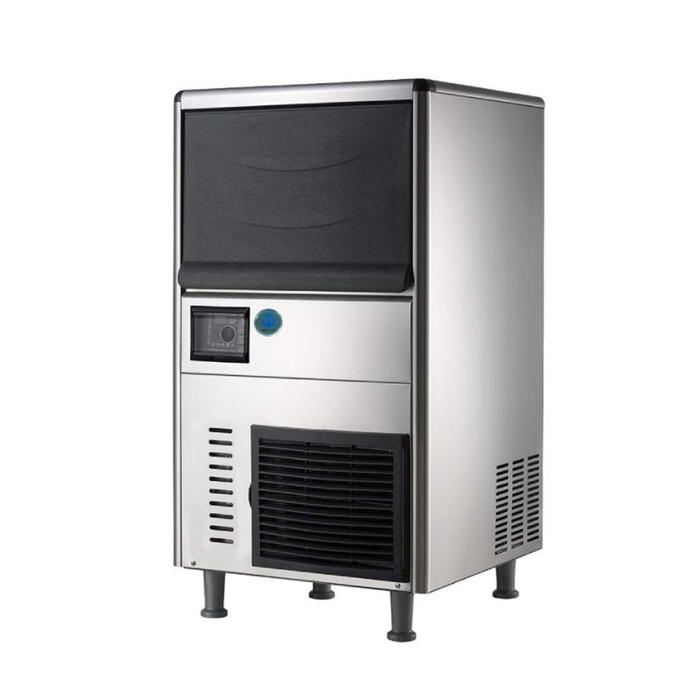 West Kitchen WSK-89S Commercial 80 lb. Air Cooled Ice Maker With Bin