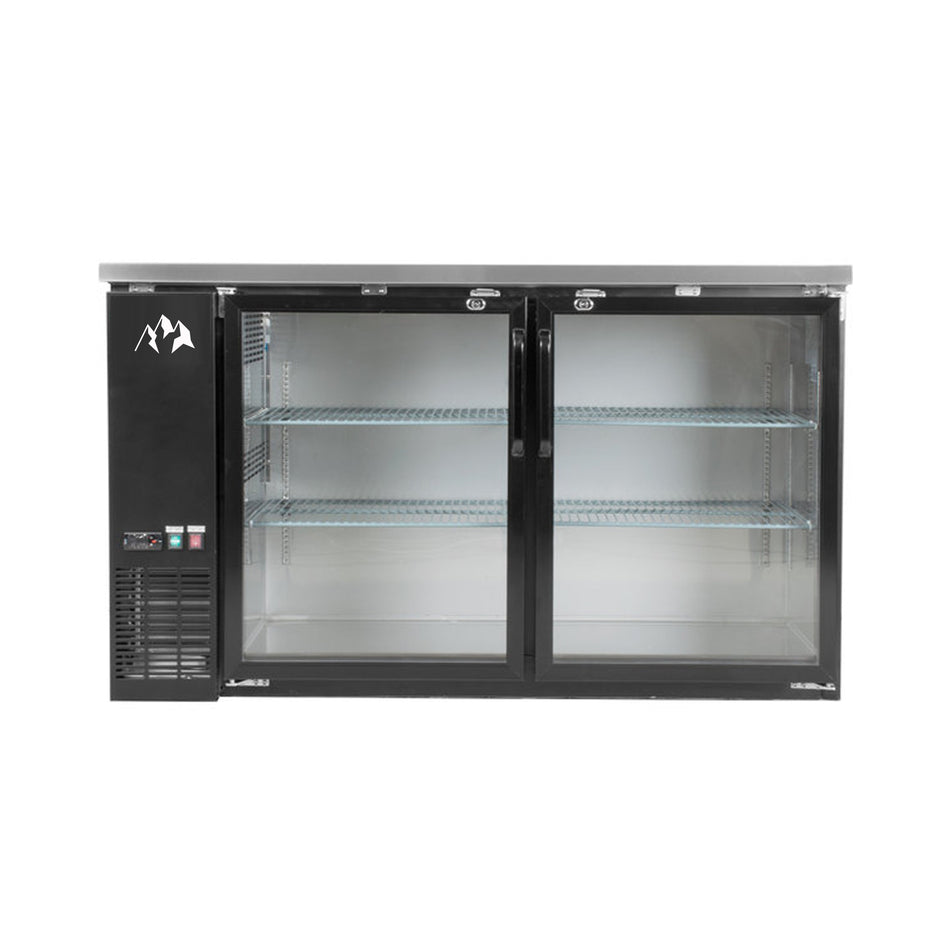 West Kitchen WBB-60G-HC 61" Back Bar Refrigerator with 2 Glass Doors