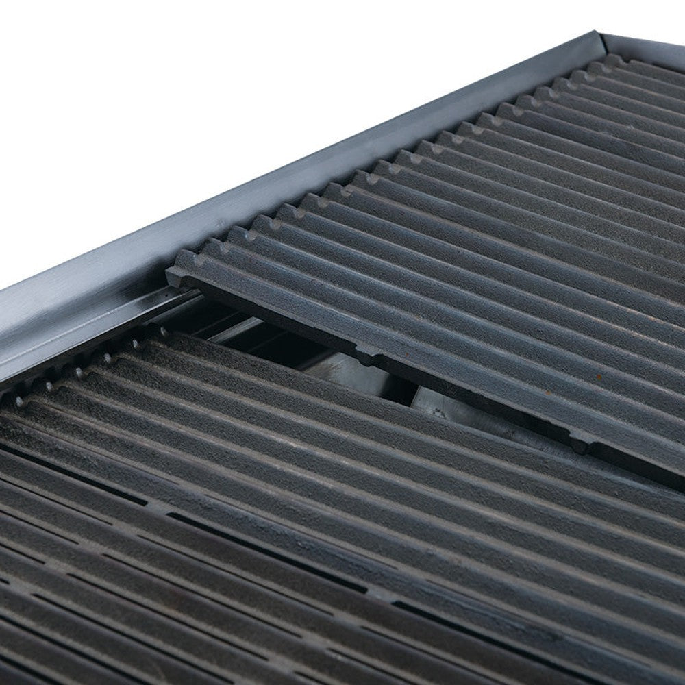 a close up of a grill with a white background