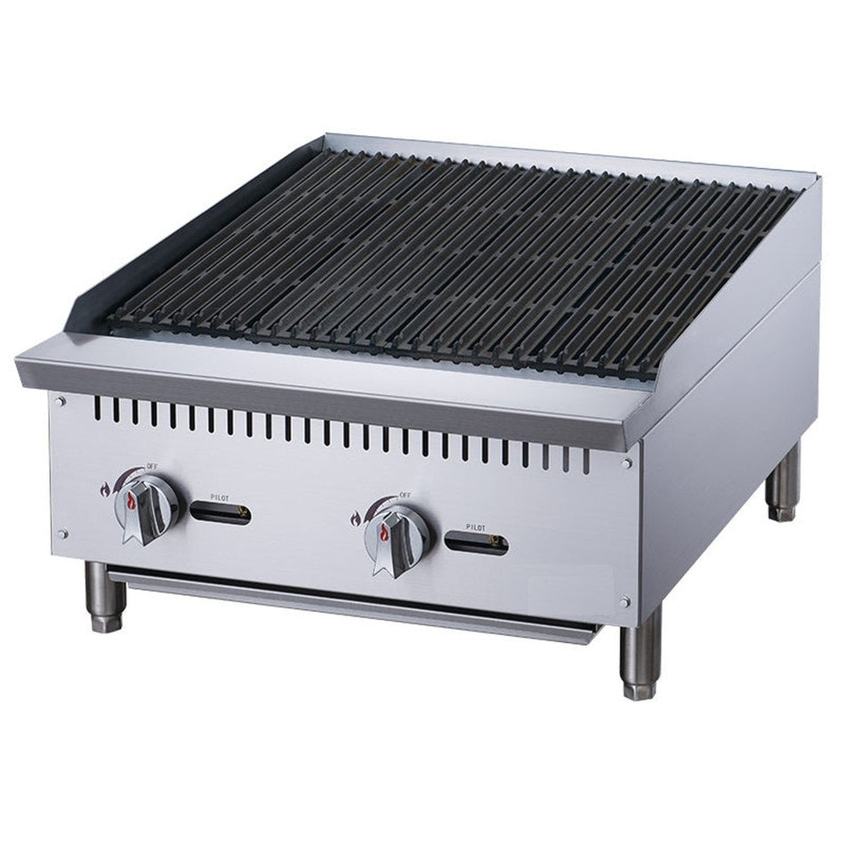 West Kitchen WCCB24 24" NG/LP Gas Countertop Charbroiler