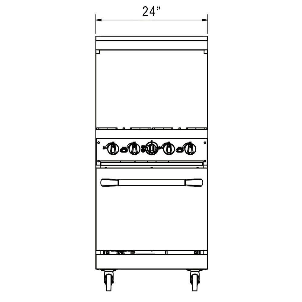 a drawing of a double oven with two doors