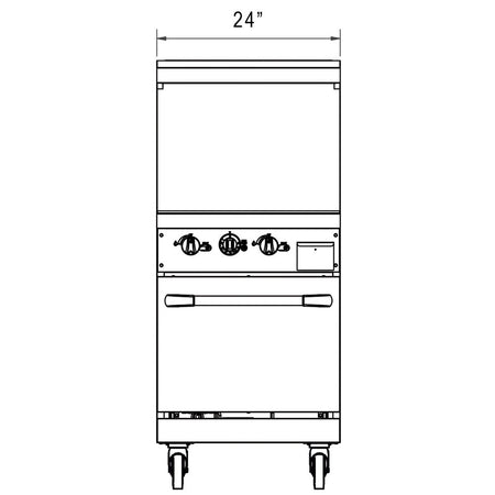 a drawing of an oven with two drawers