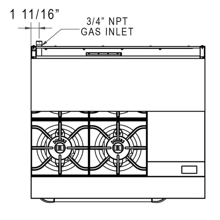 a drawing of a gas injector