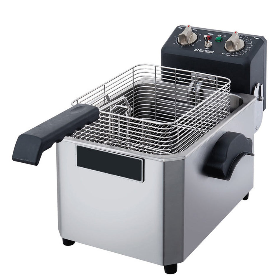 West Kitchen WCF10E 10lb. Single Basket 120V Electric Countertop Fryer