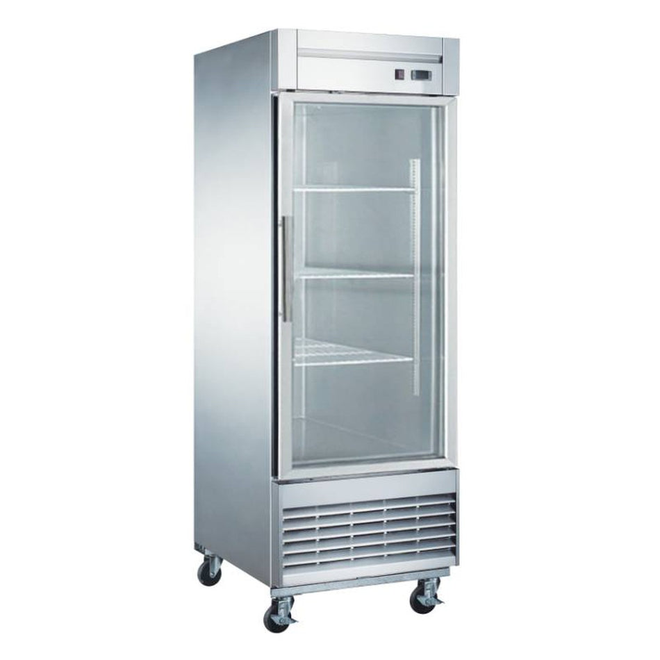 West Kitchen WKR-23BG 27" 1 Door Glass Reach-In Refrigerator