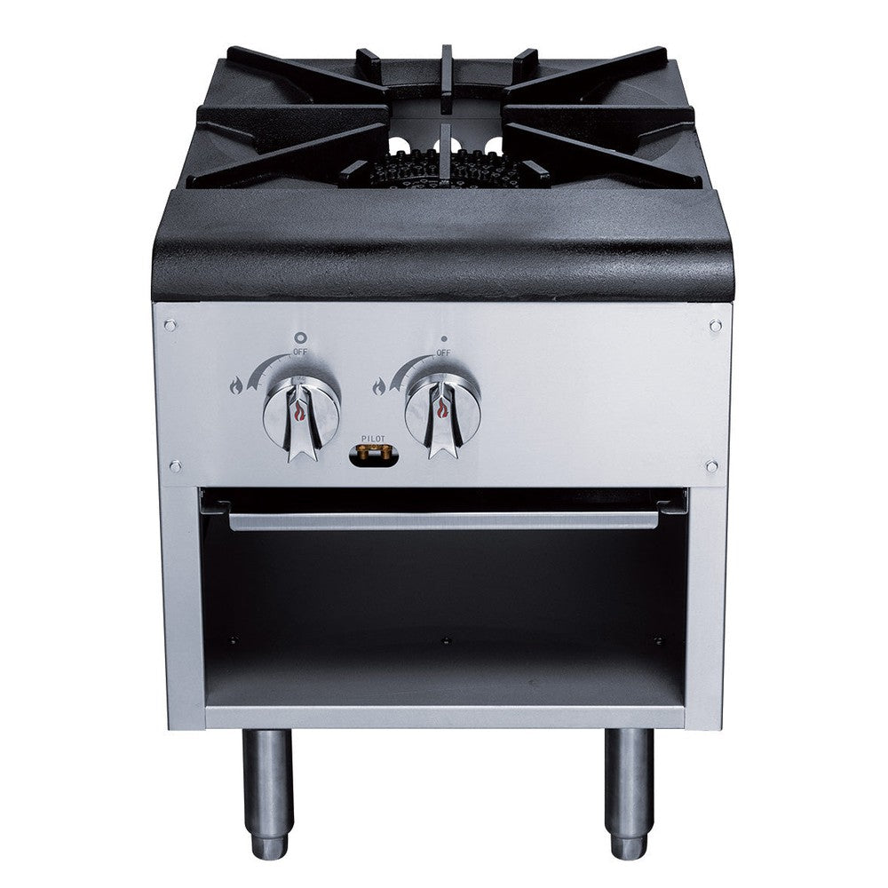 a silver and black stove top oven on a white background